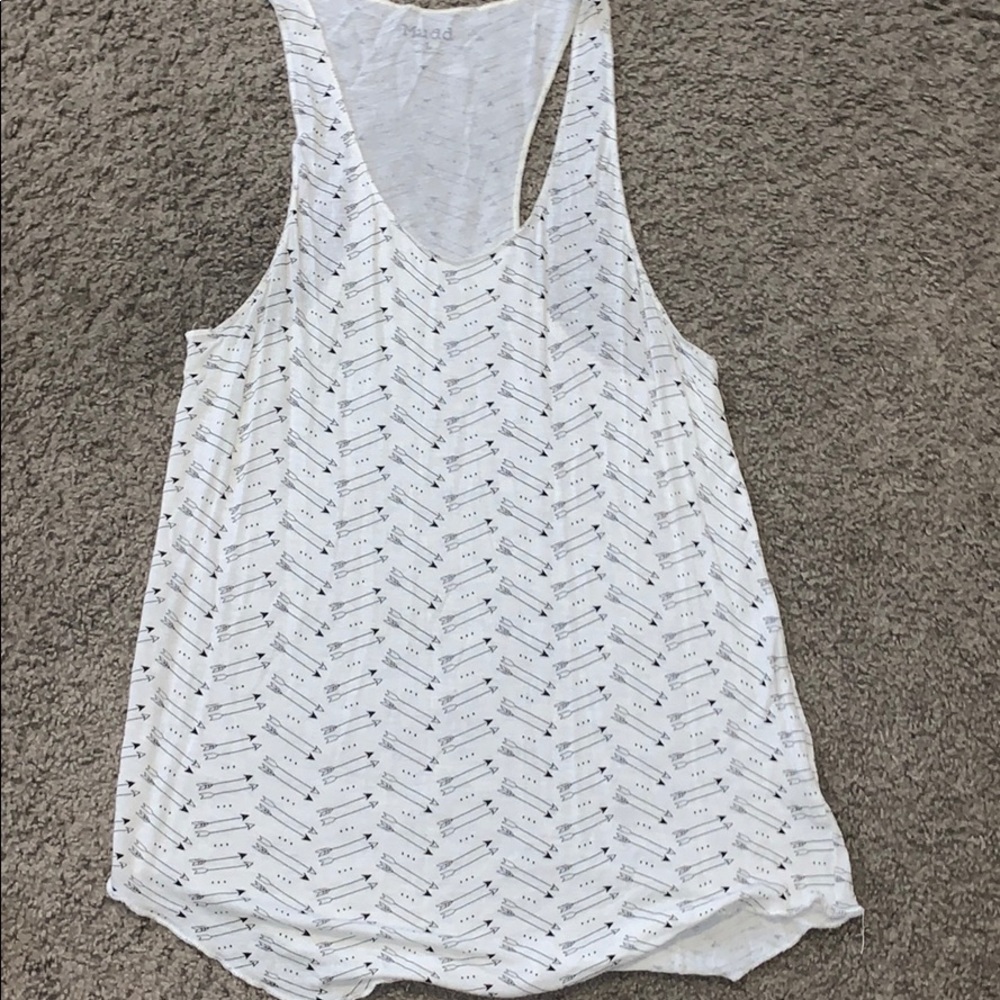 Mudd arrow print racer back tank top